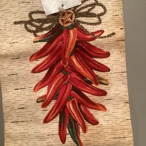 Vintage Chili Peppers Tea Towel